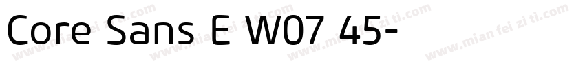Core Sans E W07 45字体转换